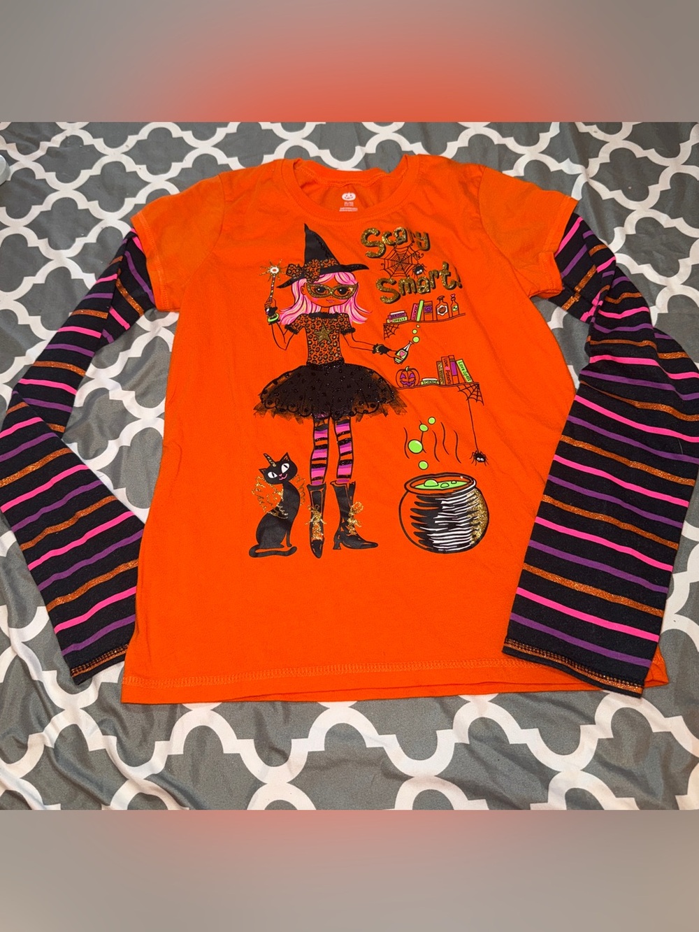 Halloween long sleeved tee-shirt Girls XL/XG 14-16 NWOT